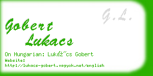 gobert lukacs business card